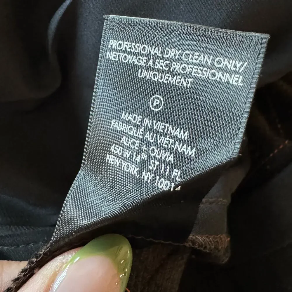 Alice + Olivia Dylan Plaid High Waist Wide Leg Pants - Picture 15 of 16